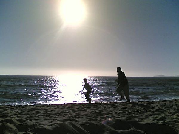 The beach at Half Moon Bay.