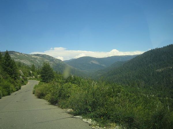 The road to Wright's Lake.