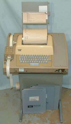 Image of an ASR-33 Teletype machine