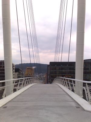 Image of Drammen's pedestrian bridge